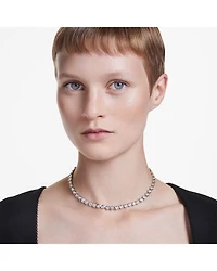 Imber Round Cut Tennis Necklace, 17.72"