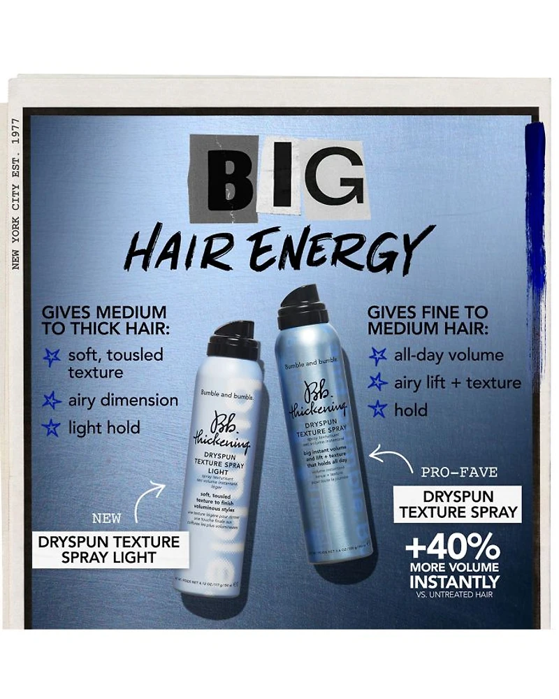 Thickening Dryspun Texture Spray