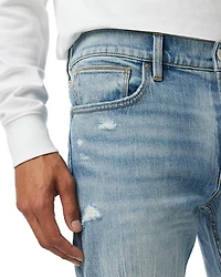 Walker Kick Flare Distressed Jeans Resort Blue