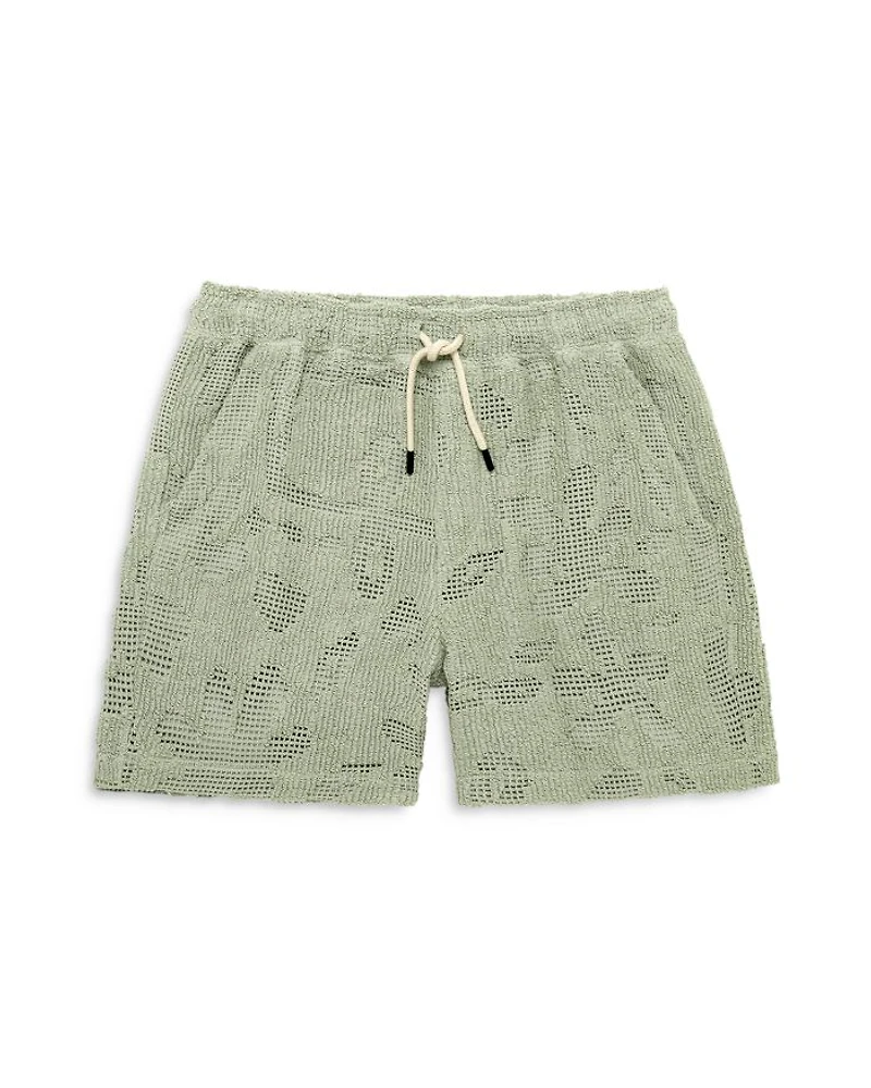 Galbanum Crochet Shorts