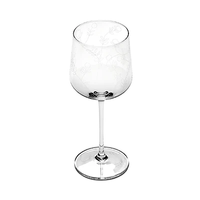 Serax White Wine Glass Mirtillo Tea Midnight Flowers by Marni