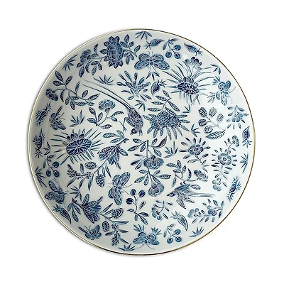 Mottahedeh Sacred Bird & Butterfly Blue Cereal Bowl