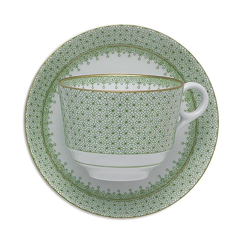 Mottahedeh Apple Lace Teacup and Saucer