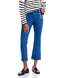 Derek Lam 10 Crosby Robertson Cropped Flare Leg Jeans