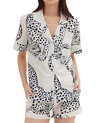 Cotton Jaguar Shorts Pajama Set