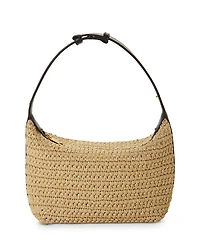 Bottega Veneta Mini Wallace Raffia Shoulder Bag
