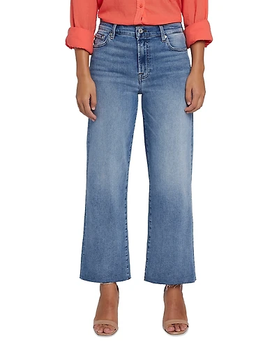7 For All Mankind High Rise Cropped Wide Leg Alexa Jeans