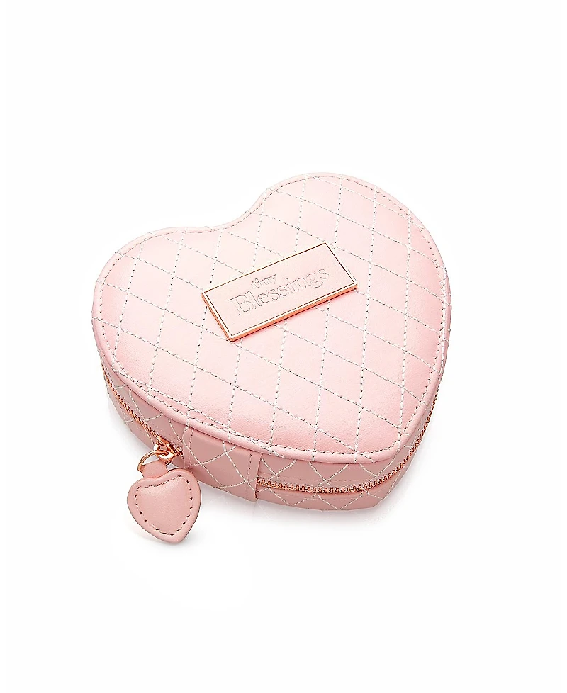 Tiny Blessings Girls' Pink Heart Jewelry Box - Baby, Little Kid, Big Kid