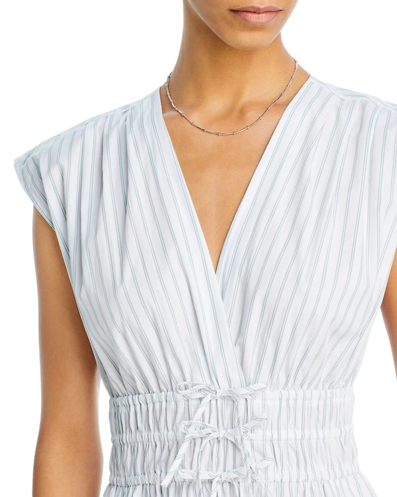 Tora Cotton V Neck Dress