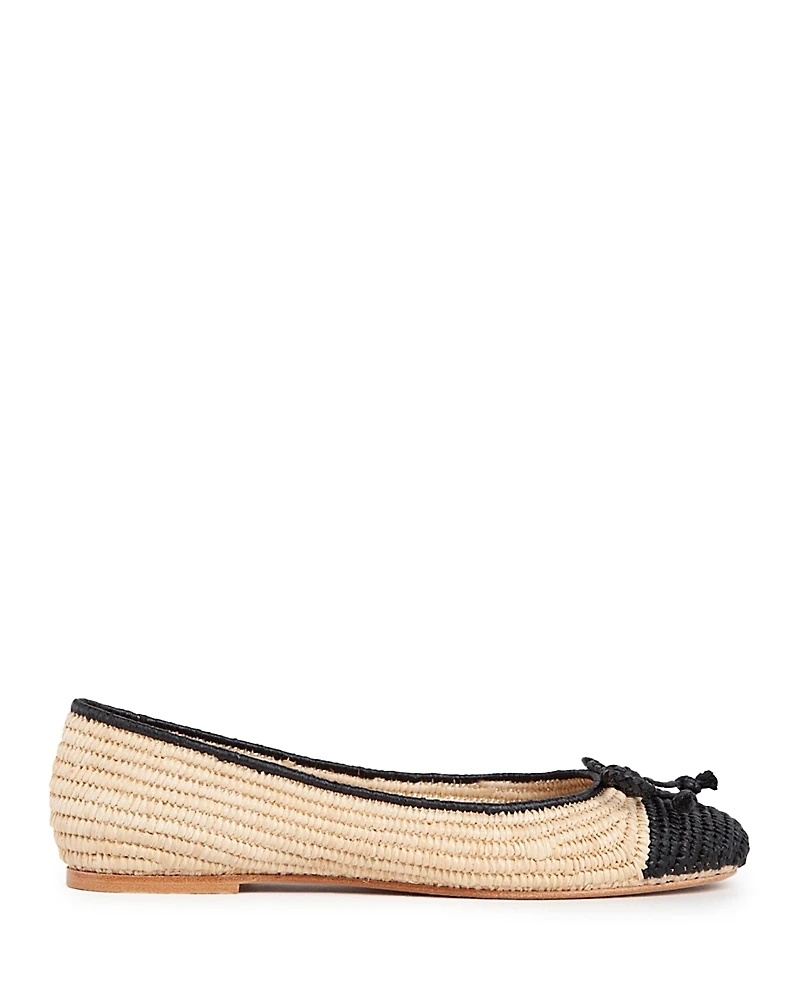 Paloma BARCELO Women's Idara Raffia Ballet Flats
