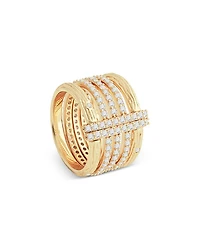 Enchanted Forest Multi Stack Ring 18K Gold Plated
