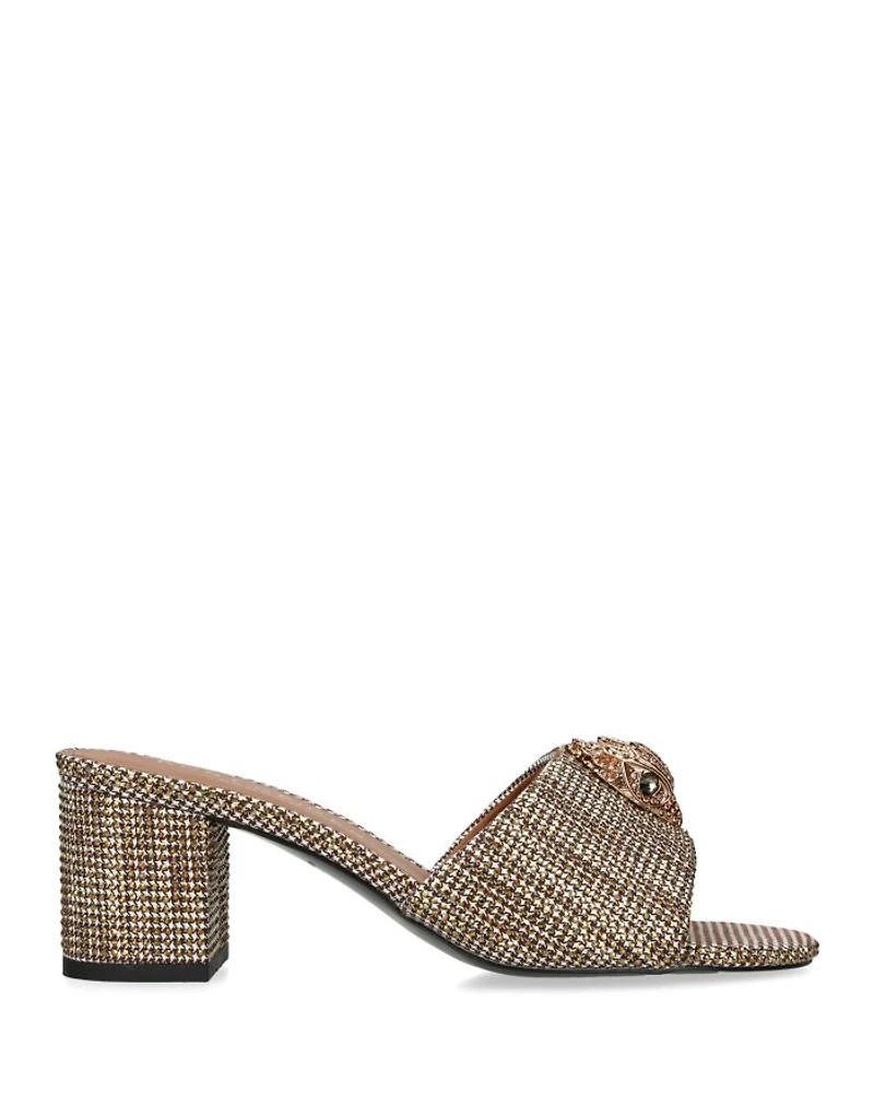 Women's Kensington Eagle Head Block Heel Sandals