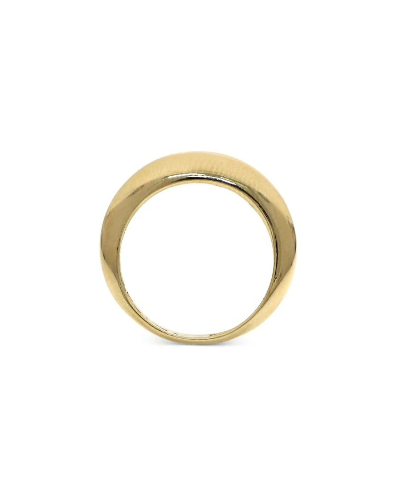 14K Yellow Gold Polished Mirror Ring