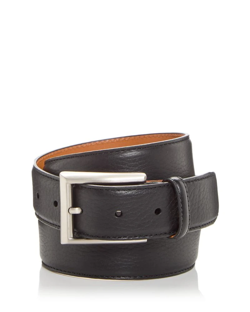 Rocas Black Leather Belt