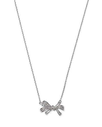 Bloomingdale's Fine Collection Diamond Bow Pendant Necklace