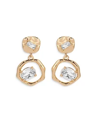 Organic Crystal Drop Earrings