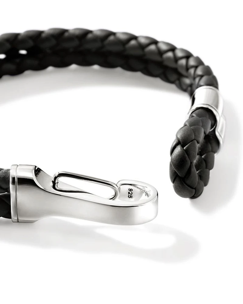 Sterling Silver & Leather Bracelet