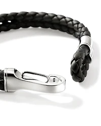 Sterling Silver & Leather Bracelet
