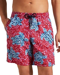 Okoa Oko Turtle Sequin 7.5" Inseam Swim Trunks