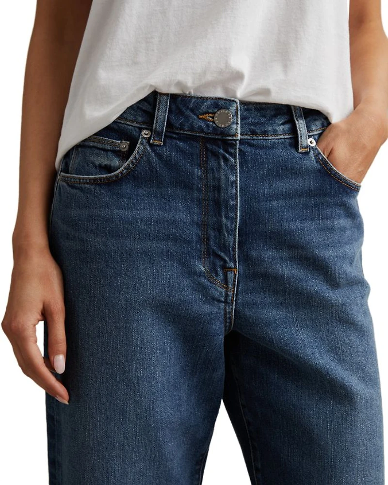 Selin Straight Jeans Mid Blue