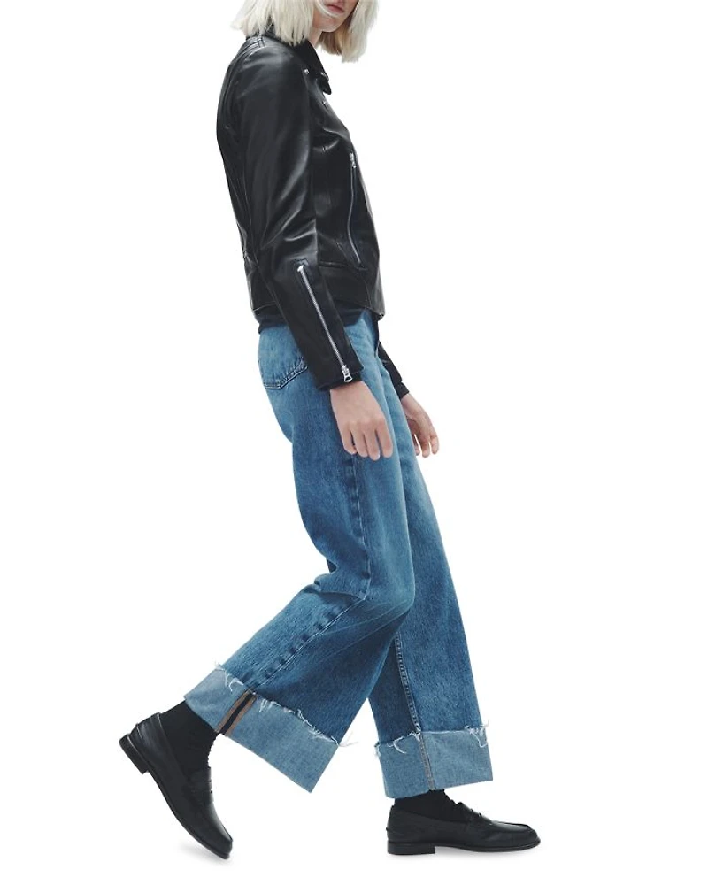 High Rise Sofie Cropped Jeans Pebbles