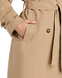 Long Double Breasted Trench Coat