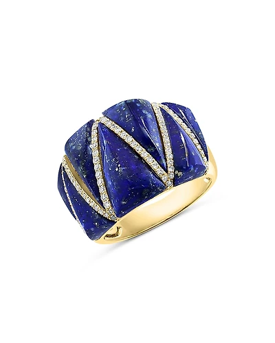 Bloomingdale's Fine Collection Lapis & Diamond Statement Ring