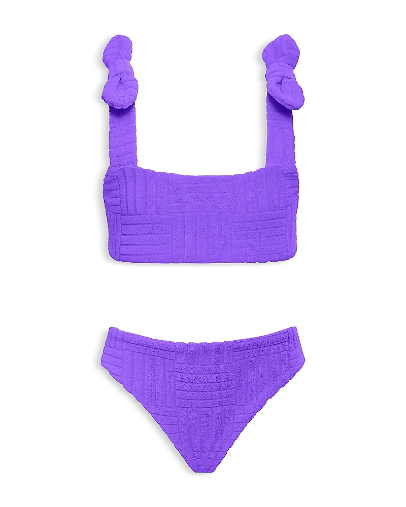 Beach Riot Girls' Little Stella Terry Two Piece Swimsuit - Little Kid, Big Kid