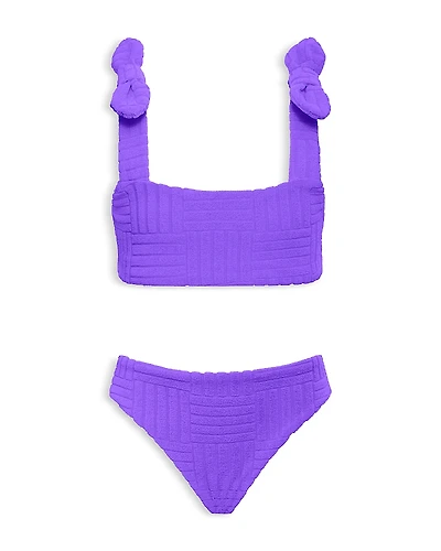 Beach Riot Girls' Little Stella Terry Two Piece Swimsuit - Little Kid, Big Kid