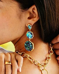 Aurora Triple Drop Earrings