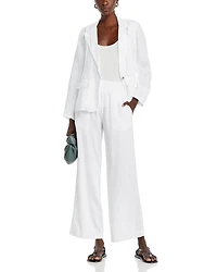 Smocked Wide Leg Pants