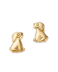 Bloomingdale's Fine Collection Children's Tiny Puppy Screw Back Stud Earrings