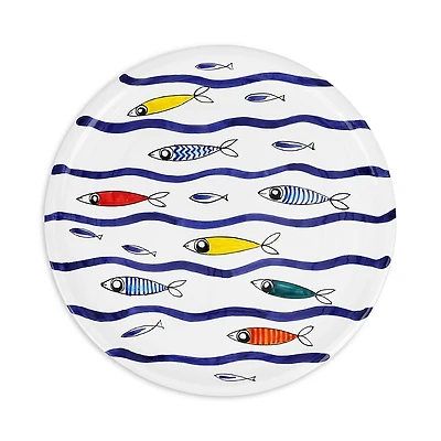 Vietri Pesce Pazzo Round Platter