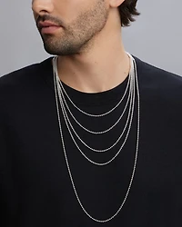 Men's Sterling Silver Anthem Ball Chain Pendant Necklace Collection - Exclusive