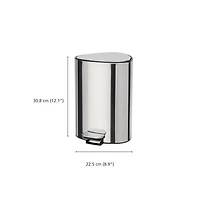 EasyStore Luxe Stainless-Steel 5L Pedal Bin