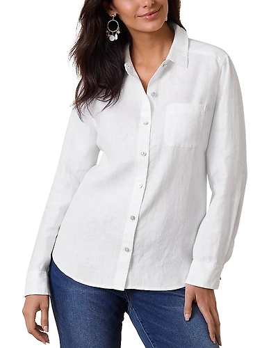Tommy Bahama Coastalina Relaxed Linen Button Front Shirt