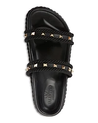 Women's Embellished Espadrille Slide Sandals