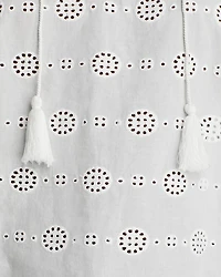 Eyelet Flutter Sleeve Top - Exclusive