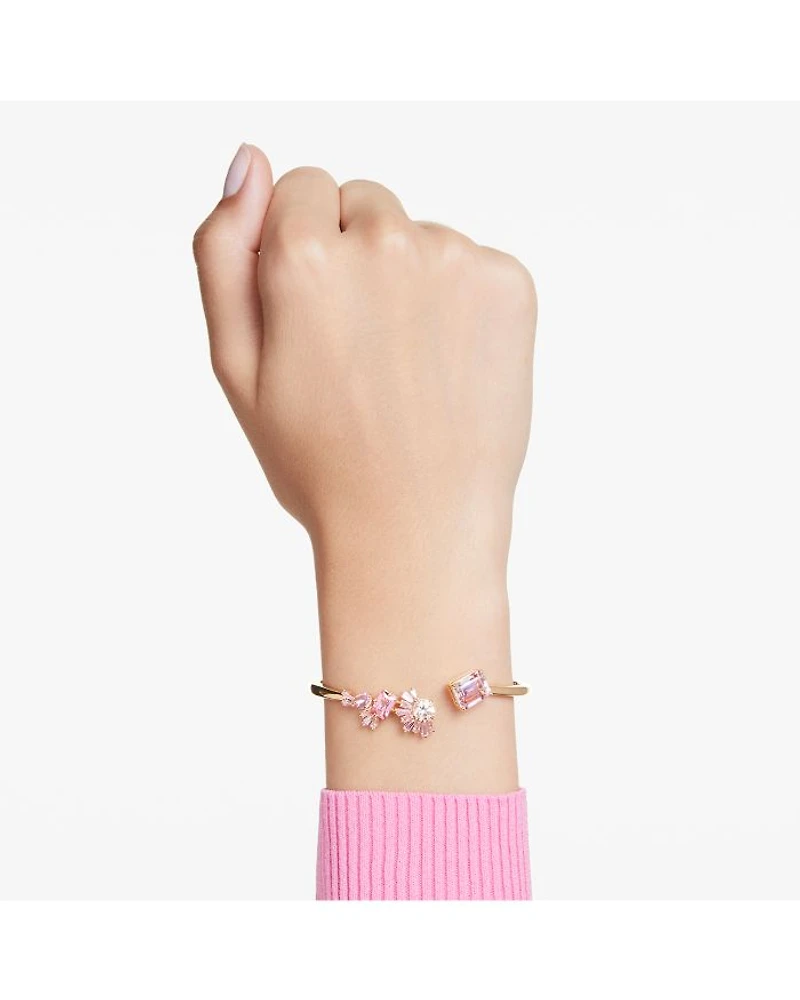 Gema Sakura Crystal Mixed Cut Bangle Bracelet