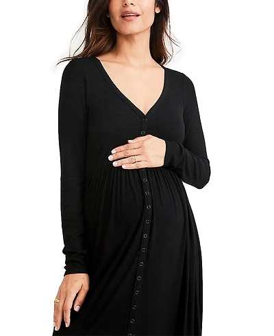 Hatch Collection The Softest Rib Nursing Dress