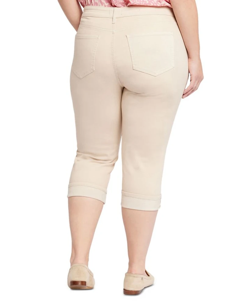 Marilyn High Rise Straight Cropped Jeans Pearl Grey