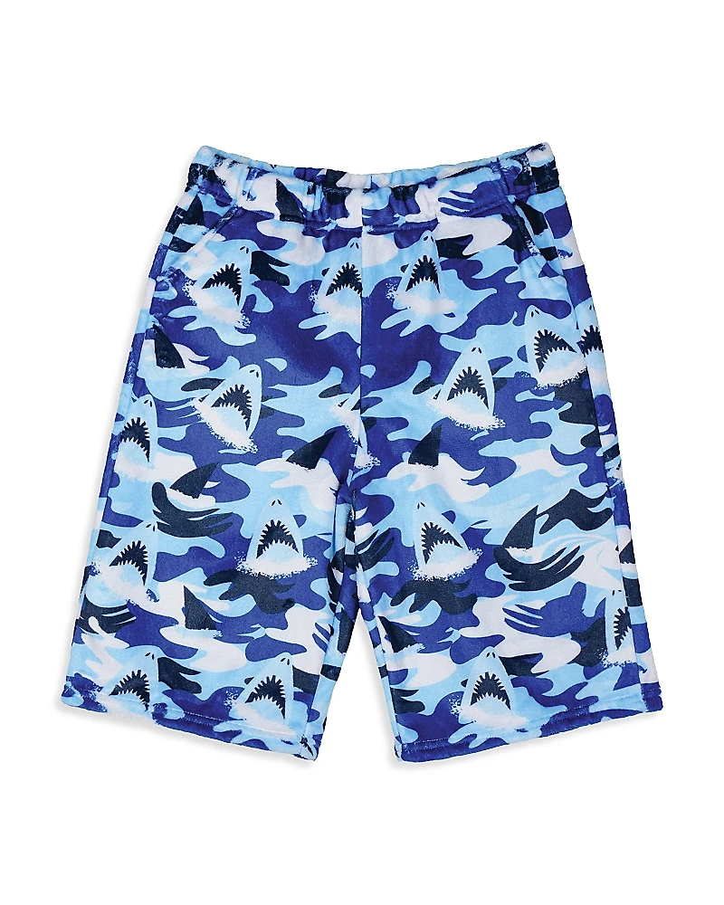 Iscream Boys' Sharks Plush Shorts - Little Kid