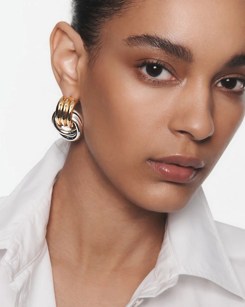 Double Knot Mixed Earrings