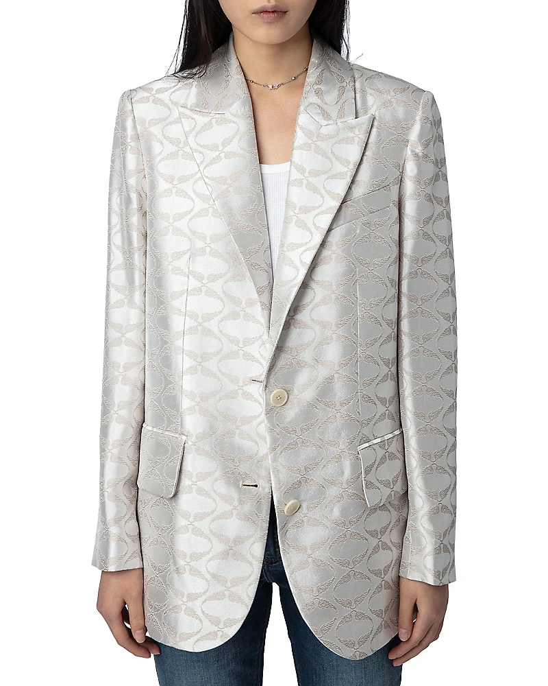Zadig & Voltaire Vicka Jacquard Wings Blazer