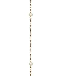 Kira Cultured Pearl & T Monogram Strand Necklace, 38"