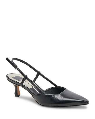 Women's Odela Pointed Toe Slip On Slingback Pumps