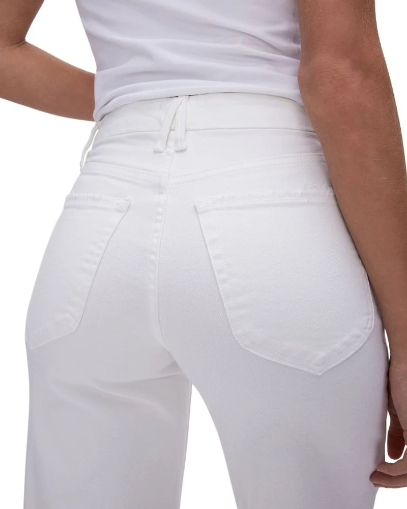 Good Waist Palazzo Cropped Jeans W001