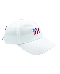 Bits & Bows Girls' American Flag Bow Baseball Hat - Little Kid