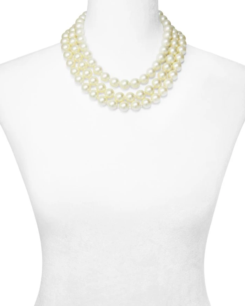 Barbara Imitation Pearl Necklace, 17"