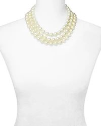 Barbara Imitation Pearl Necklace, 17"